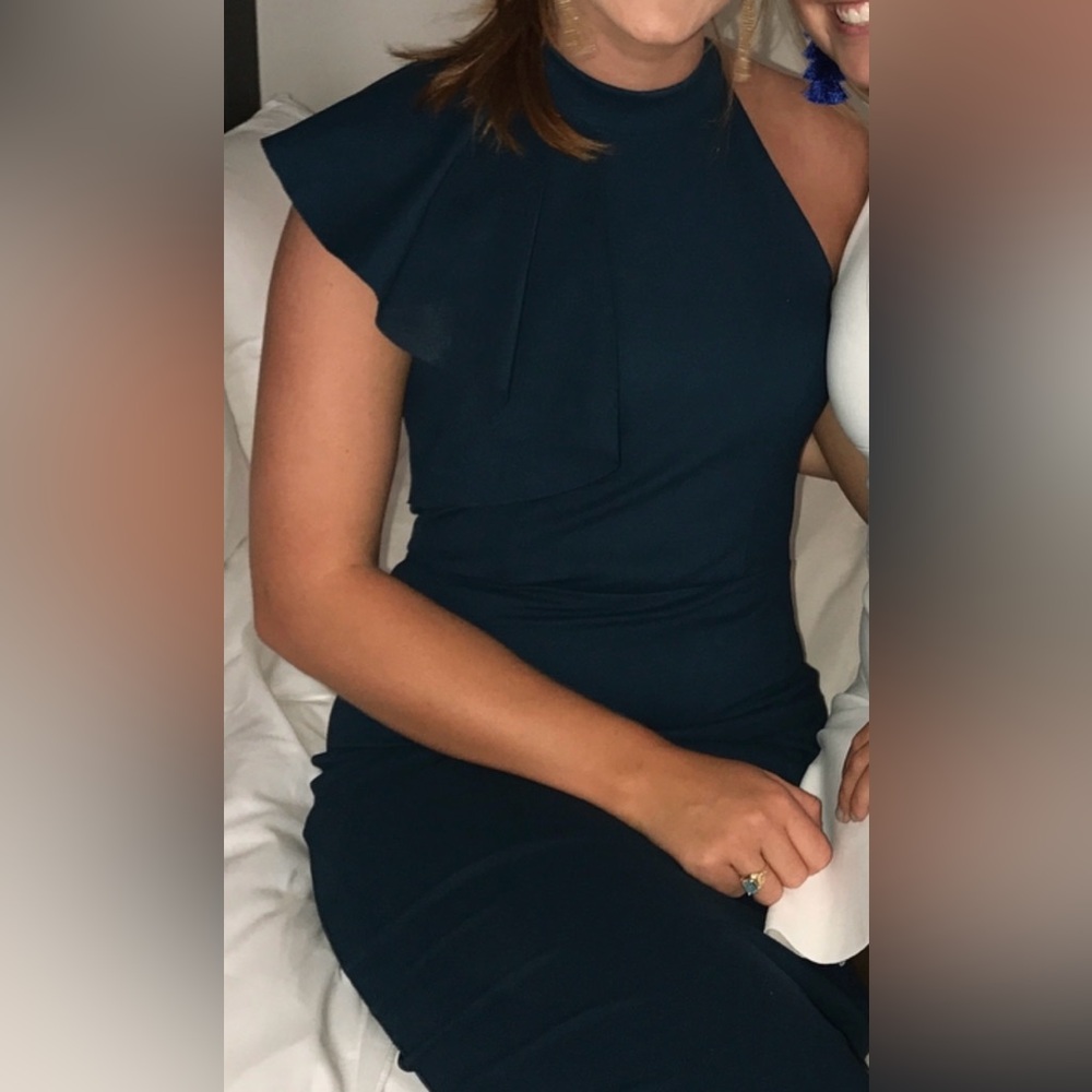 Lulus One Shoulder Ruffle Maxi Dress - Picture 5 of 6